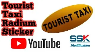 Taxi Radium Stickers ! TouristTaxi Stickers Design