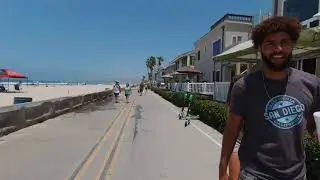San Diego Mission Beach and Pacific Beach Walking Tour Compilation