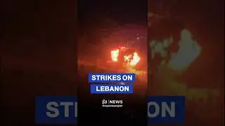 Footage of yesterday&rsquo;s 'Israeli' airstrikes on southern Lebanon