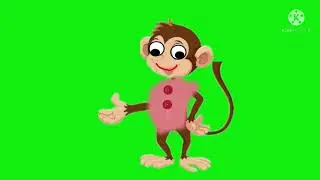 Green screen talking monkey free