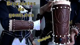 🎨HOW TO MAKE EVA FOAM BRACELETS? | Cosplay TUTORIAL / Covered in leatherette | Angie 💗🧵
