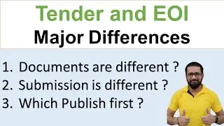 Difference between EOI and tender | EOI and tender major differences |