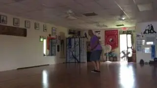 Tai Chi staff form.
