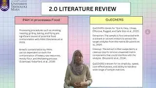 FYP PRESENTATION- DETERMINATION OF POLYCYCLIC AROMATIC HYDROCARBON IN BREAD USING QUECHERS AND GC-MS