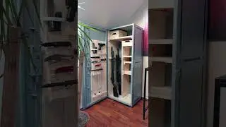 GUN CABINET / DIY /  HOME MADE / GUN SAFE / GUNS / KNIVES / CHARGES