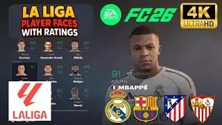 EA FC 26 | LA LIGA - ALL Player Faces & Ratings in FC 26