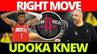 UDOKA WAS RIGHT! But Is He Misusing Jabari Smith Jr? Rockets News