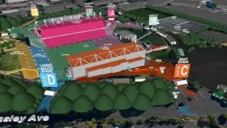 Flyover Map - Bruce Springsteen & The E Street Band at Mt Smart Stadium