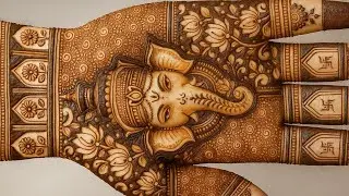 Ganesh Chaturthi Special Mehndi Design| Unique and Beautiful Bridal Mehndi design 