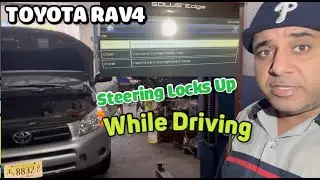 2009 Toyota RAV4 steering locked up while driving and all light comes on dash