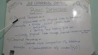 Difference between physical and chemical properties || A.S Learning System