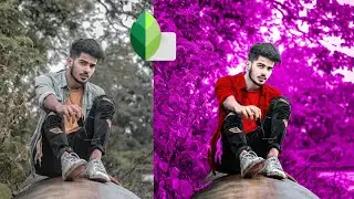 Snapseed Moody Purple Color Tone Photo Editing || Snapseed Photo Editing || PRANJAL EDITZ