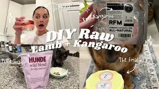 DIY Lamb and Kangaroo raw food for my dog and cat&hellip;with a little twist 🍹