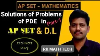 APSET-2020 #TS SET#MATHS #Partial Differential Equations #PAPER-II & III #DL #JL #assistantprofessor