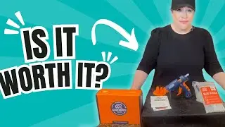Review and Demo of Full Size Hot Glue Gun Kit