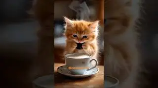 😺 Cat Making Tea #shorts #shortsfeed #cooking #funnycat