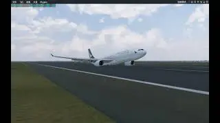 X plane 12 A330 land without landing gear