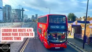 Pleasant Sunny Afternoon London Bus 474 Ride passing City Airport  Join Me on Board