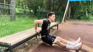 BODYWEIGHT: Dips on the Bench ADVANCED / VLASTITO TIJELO: Propadanje Na Klupi NAPREDNIJE