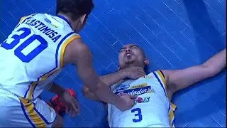 Allein Maliksi FOULS Paul Lee in Meralco-Magnolia game in 2Q | PBA Season 50 Philippine Cup