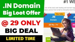 .In Domain Offers At ₹29 Only 🤑 Get Almost FREE IN Domains (Loot)