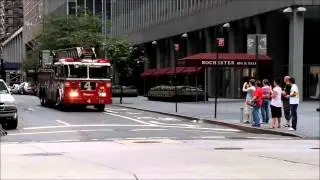 FDNY Ladder 4 arriving at scene