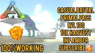 ARK MOBILE SAVE DATA | CASUAL BRUTAL | PRIMAL PASS LVL 100 | SUPER TASTE MEAT | 10X HARVEST ETC..