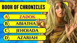 Book Of Chronicles Bible Quiz & Trivia (30 Hardest Questions & Answers to Test Your Bible Knowledge)