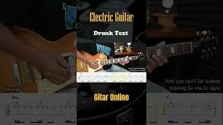 Drunk Text - Henry Moodie - Guitar Instrumental Cover + Tab  #guitar