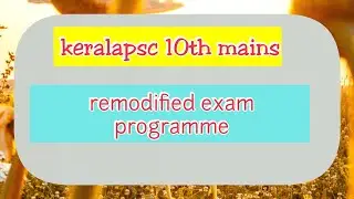 Re modified examination programme for 10thmains