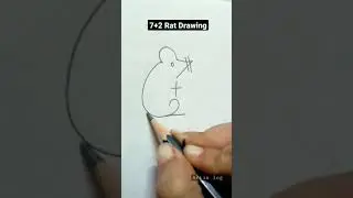 How to draw Rat with 7+2 | drawing for kids #Shorts #art #Drawing #artislog