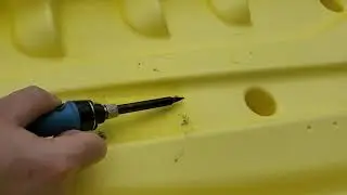 Repairing SMALL holes in a kayak with soldering iron