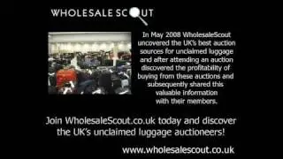 Wholesale Scout Finds Unclaimed Luggage Auctioneers
