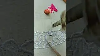 Sewing Machine Cutwork #sewingmachine #cutwork #whiteflower #white