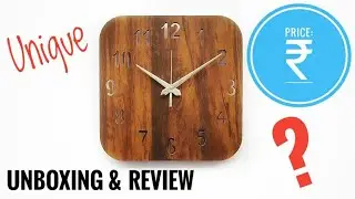 Unique wooden wall clock Unboxing & Review | cheap price.