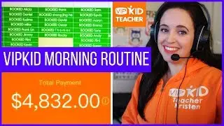 🍎 VIPKID Morning Routine - Behind The Scenes Teaching Online