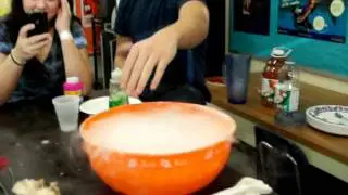 Dry ice bubbles