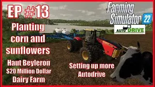 $20 Million Dollar Dairy Farm EP#13 | Planting - Corn and Sunflowers | April | Live Gameplay