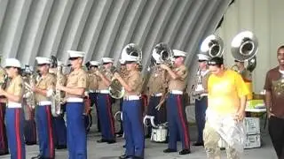 The United States Marine Band at the Beaufort Naval Air Base For the Blue Angels  Air Show.  Part 1