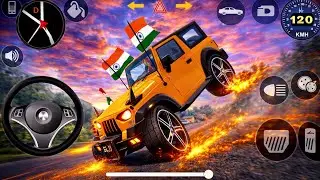 Golden Thar Offroad King 👑✨ | Indian Car Simulator 3D |Android Gameplay 🚨