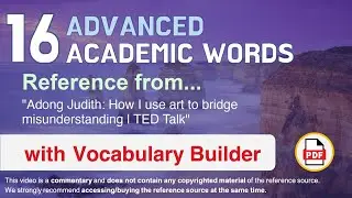 16 Advanced Academic Words Ref from 