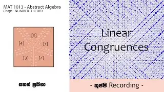 Linear Congruences කුප්පිය | MAT 1013/Abstract Algebra | Number Theory | Sahan Prathibha