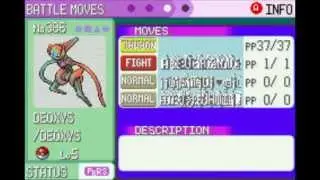 Pokemon Emerald Glitch - Obtain ANY Pokemon (Deoxys hatching shown) (Glitzer Popping)