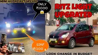 Mini Projectors,Fog Lamp MODIFICATION & full installation ON OUR RITZ (Ritz Got new Look) H4 led EP2