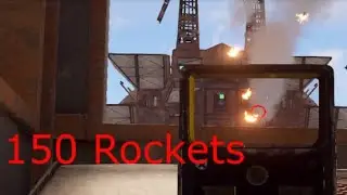 Throwing 150 Rockets at a 20 Man #rustchad #rustislife #rust