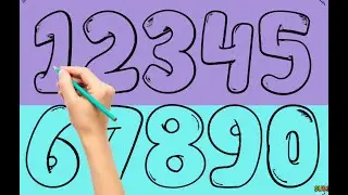 Изучайте и раскрашивайте цифры от 0 до 9 с Happy Brain Kids