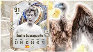 SHOULD YOU DO HIS SBC?!! TOTY ICON 91 RATED EMILIO BUTRAGUENO PLAYER REVIEW - EA FC26 ULTIMATE TEAM