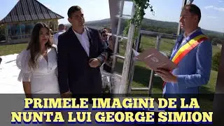 Primele imagini de la cununia lui George Simion si Ilinca Munteanu de la Maciuca, Valcea