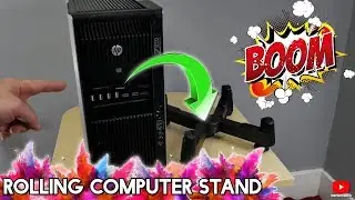 Rolling Computer Stand | Get your computer off the floor!