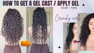 How to Get Gel Cast on Curly Hair || Step by Step Hindi Guide #curlyhaircare